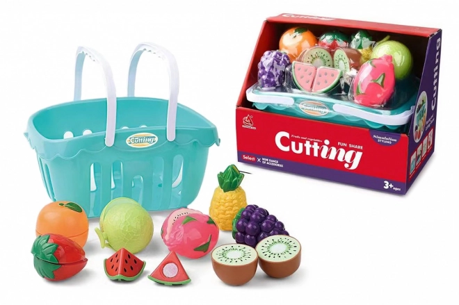 Fruit basket with velcro fruits