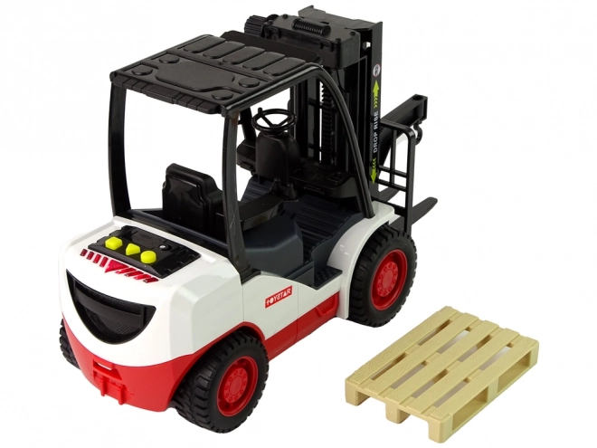 Forklift Toy with Movable Fork and Palette