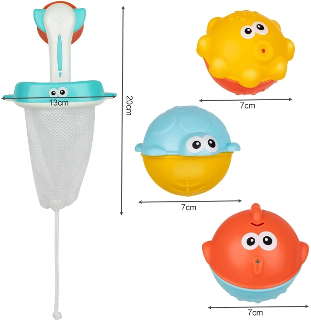 Fun Bath Toys with Net