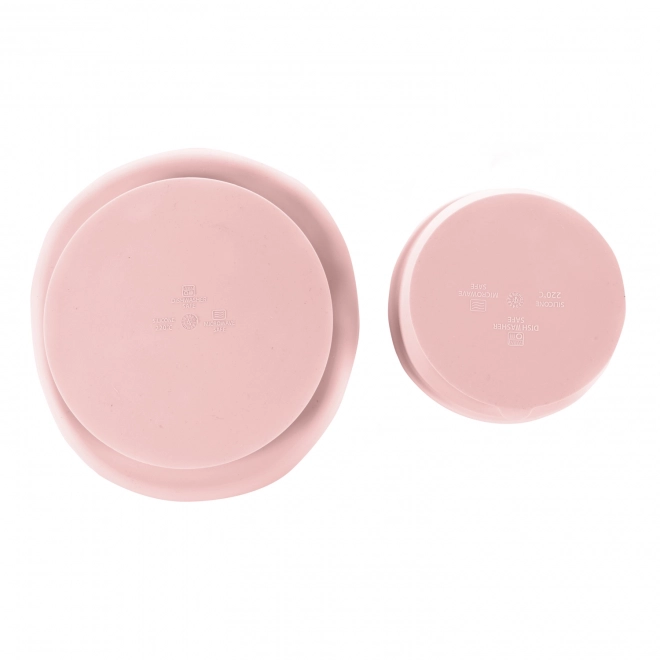 Silicone Baby Dining Set Old Pink