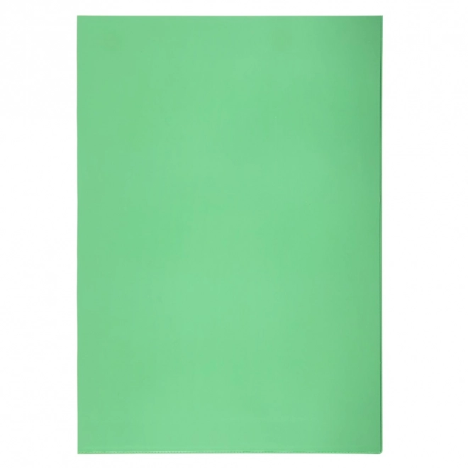 Transparent Document Sleeve A4 L Green PVC