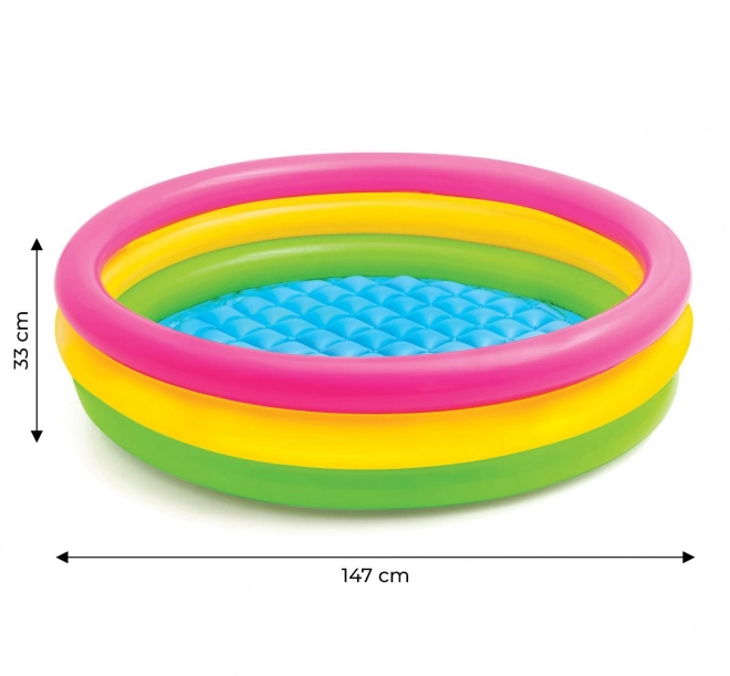 Inflatable Paddling Pool for Children Rainbow