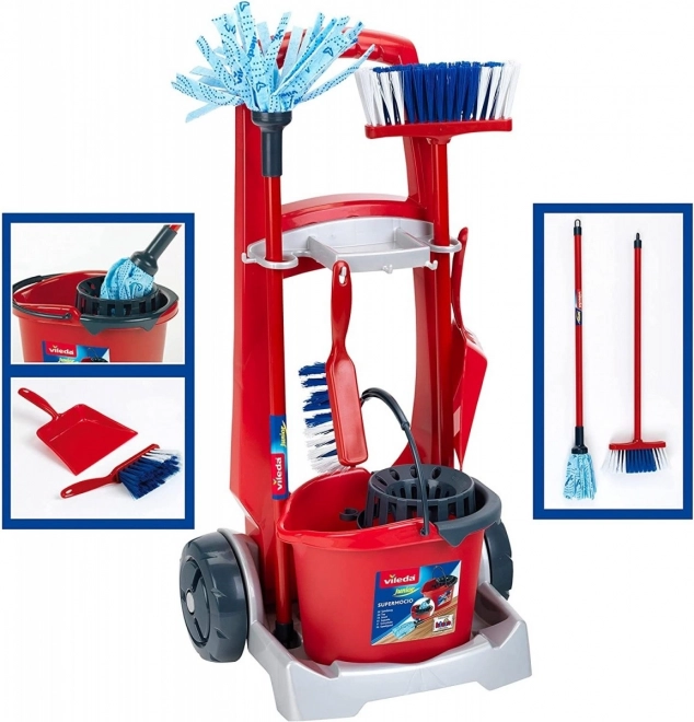 Cleaning Cart with Vacuum Cleaner Vileda