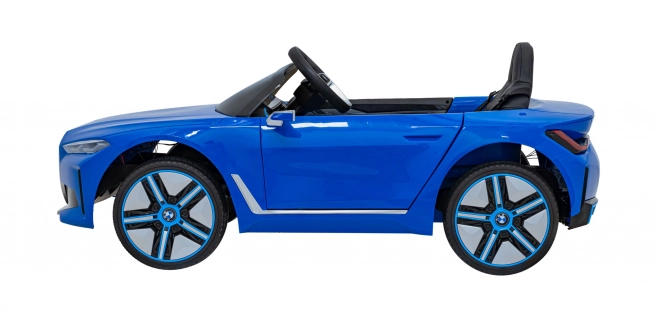 Auto BMW i4 na akumulátor pre deti biele – Modré