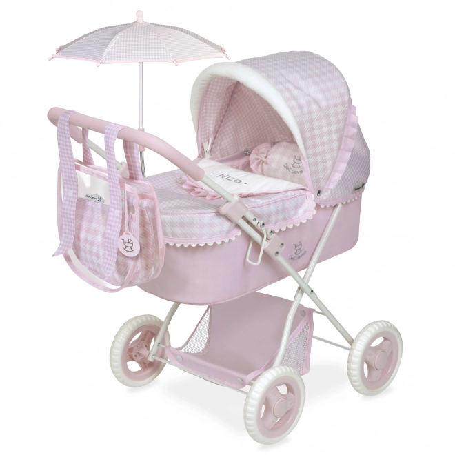 Foldable Doll Stroller with Parasol and Accessories Niza 2022