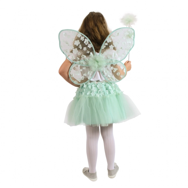 Tinker Bell Flower Fairy Costume with Wand and Wings