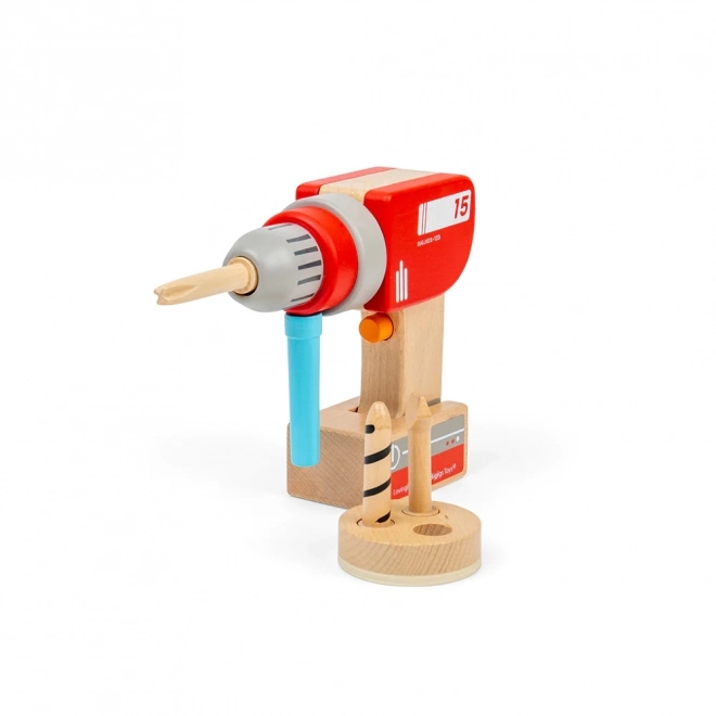 Wooden Toy Drill by Bigjigs Toys