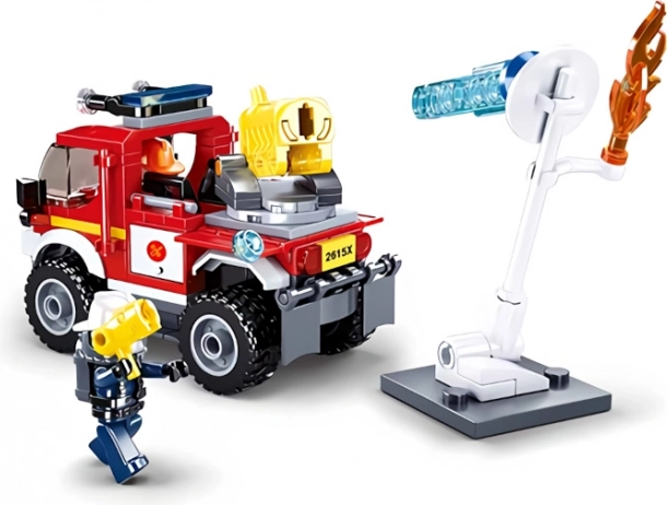 Off-road fire vehicle with water cannon