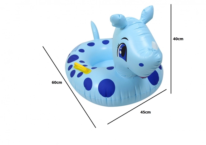 Infant Swim Ring with Seat - Rhinoceros Design