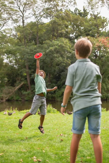 Ball Catching Game with Round Wooden Catchers