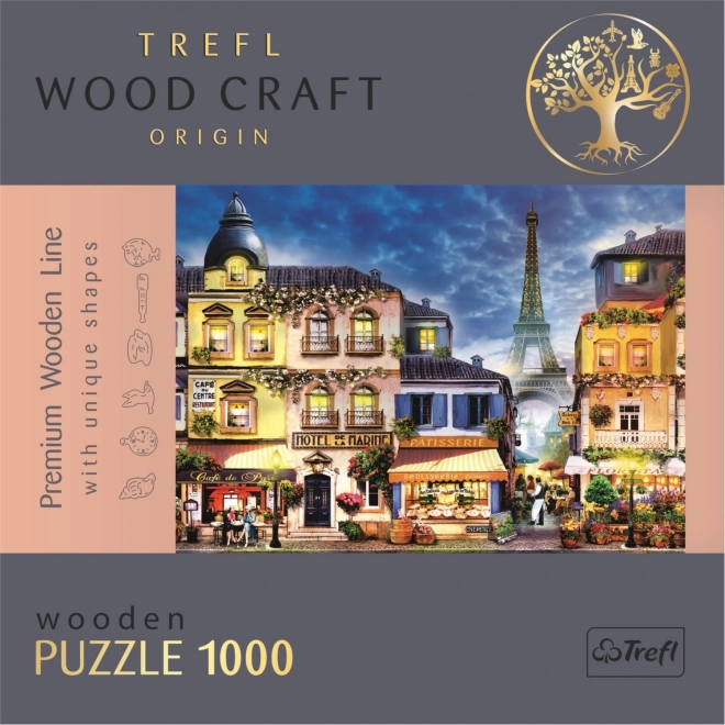 Trefl Wooden Double-sided Puzzle French Street 1000 Pieces