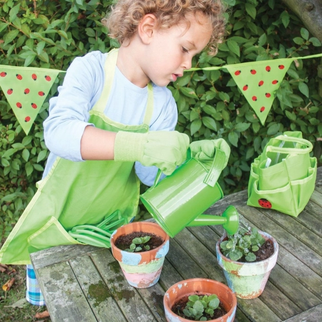 Bigjigs Toys Garden Tool Set in Green Canvas Bag