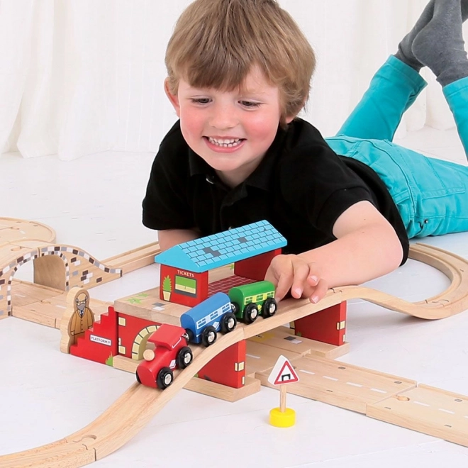 Wooden Overhead Railway Station