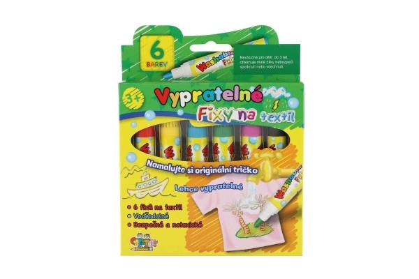 Washable Fabric Markers Set of 6