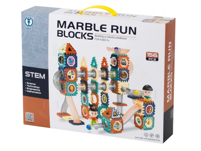 Marble Run XXL 156 Pieces Construction Blocks Set