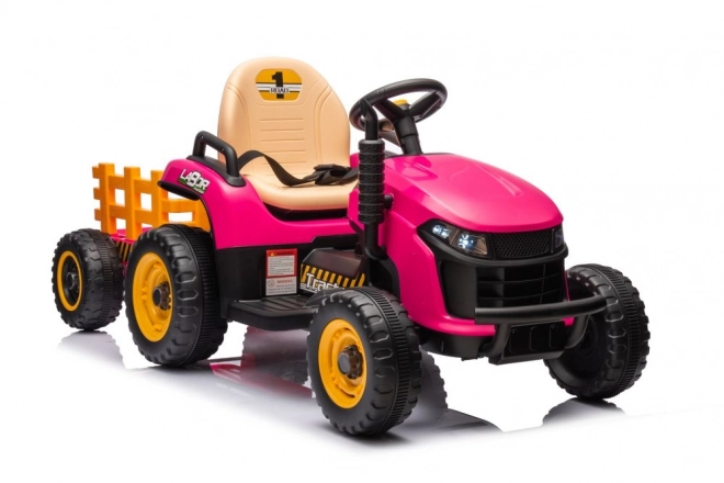 Battery Operated Pink Tractor