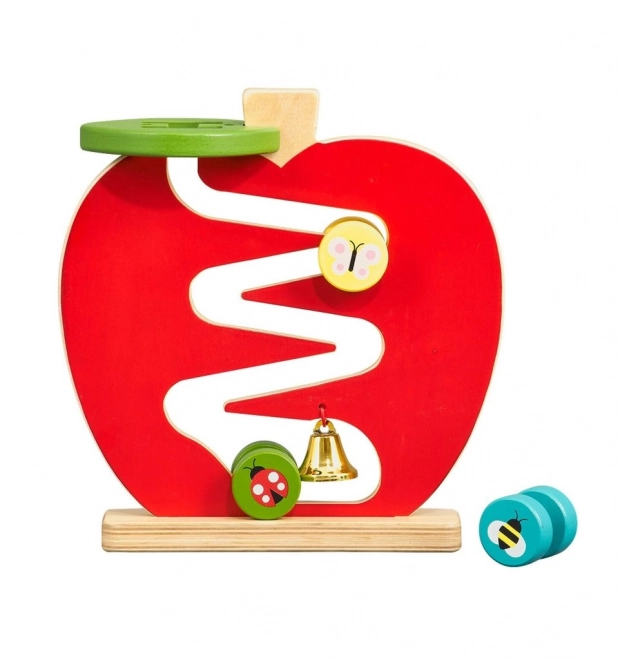 Petit Collage Zigzag Apple Track Toy