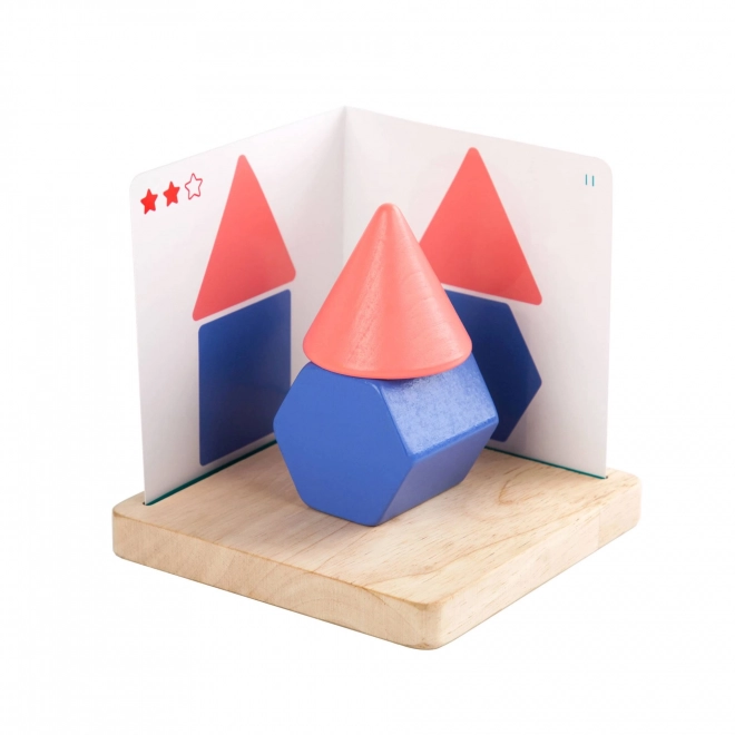 Simple Geometry Wooden Game by Lucy & Leo