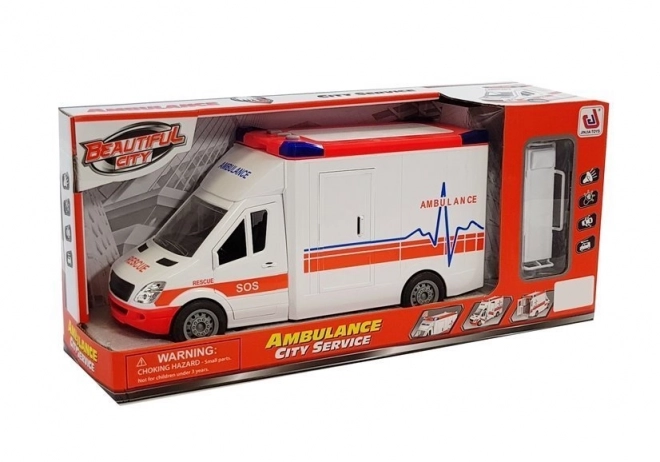 Battery Operated Ambulance with Stretcher and Lights