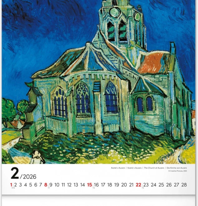 Calendario da parete Vincent van Gogh 2026