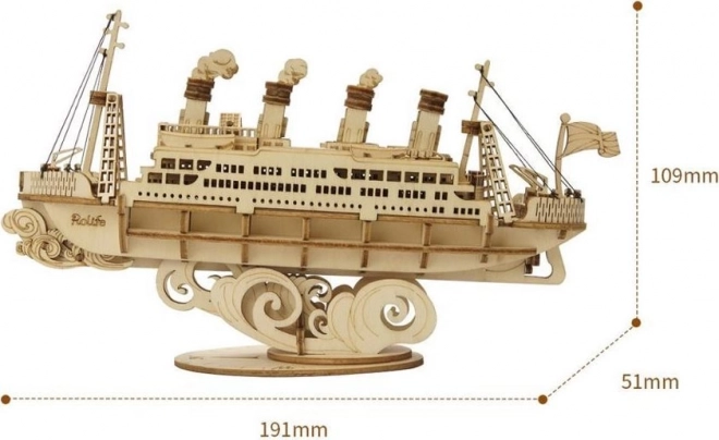 Robotic Wooden 3D Puzzle Ocean Liner