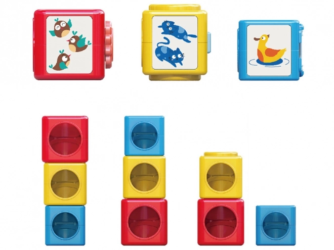 Colorful Sorting Tower with Blocks for Kids