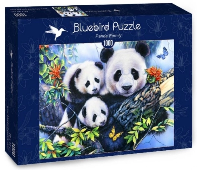 Bluebird Puzzle Panda Family 1000 Pieces