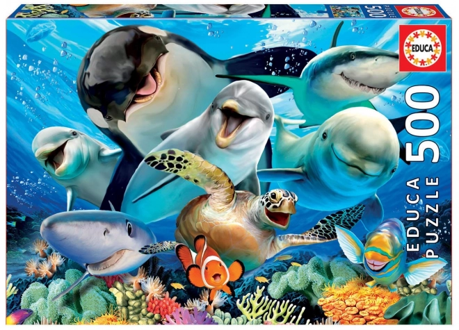 Educa Underwater Selfie Puzzle 500 Pieces