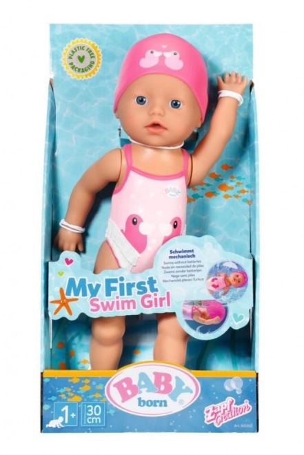 BABY born My First Swimmer Girl Doll 30 cm