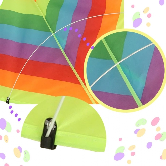 Large colorful rainbow kite for children