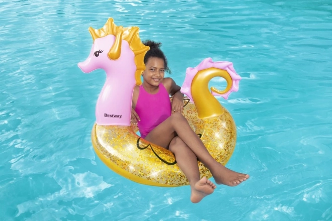 kids seahorse swimming ring