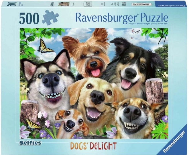 Ravensburger puzzle dog selfie 500 pieces