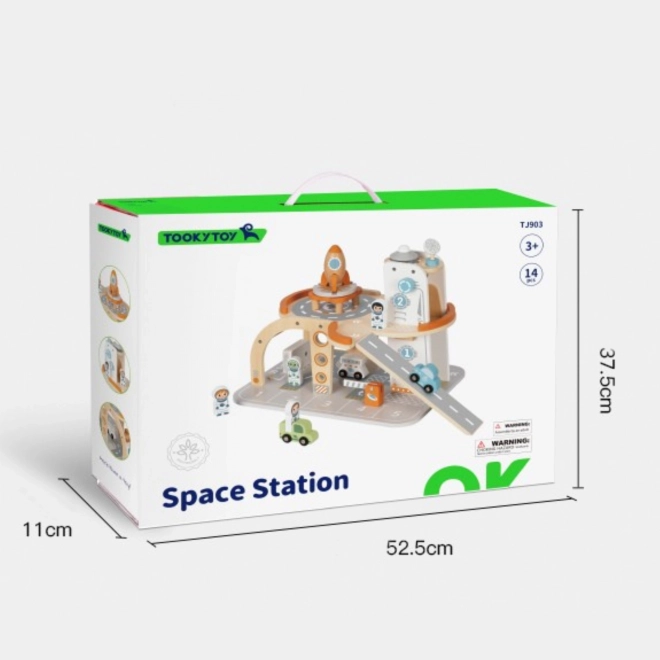 Dřevěná kosmická stanice TOOKY TOY