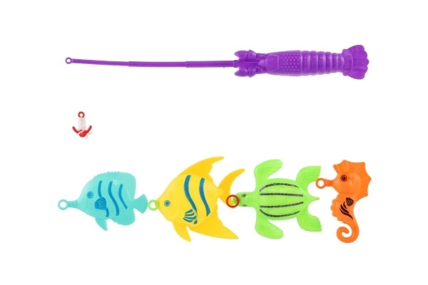 Fishing Game with Rod - Colorful Fish Set