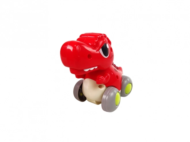 Dinosaur On Wheels Red T-Rex Figure