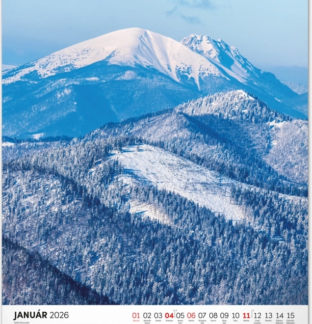 Calendario da parete Parchi nazionali della Slovacchia 2026