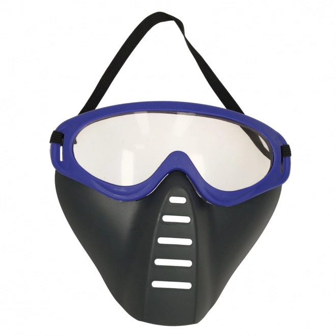 Set di gioco poliziesco con pistola, carabina, maschera e manette