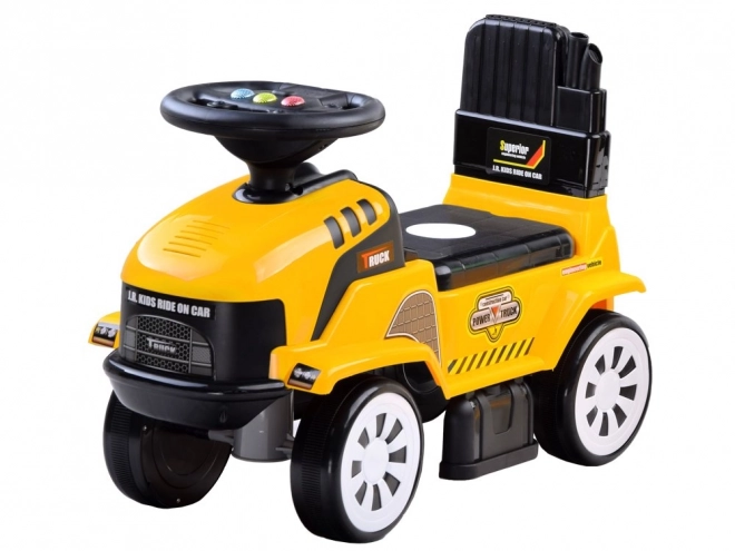 Ride-On Tractor with Trailer – Yellow