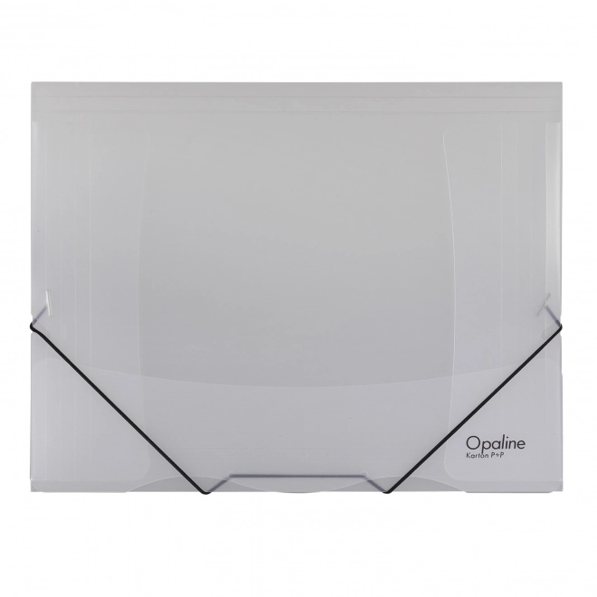 Clear Opaline Folder with Elastic Band