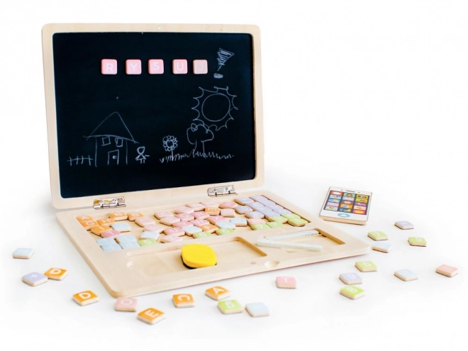 Magnetic Educational Blackboard Laptop