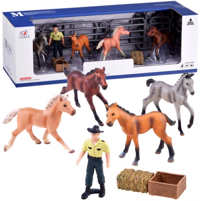 Horse Stable Figurine Set – A