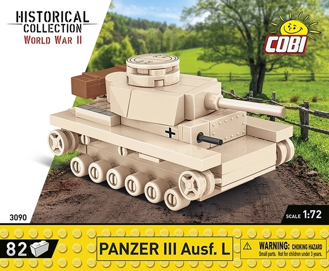 Brick Model Panzer III Tank