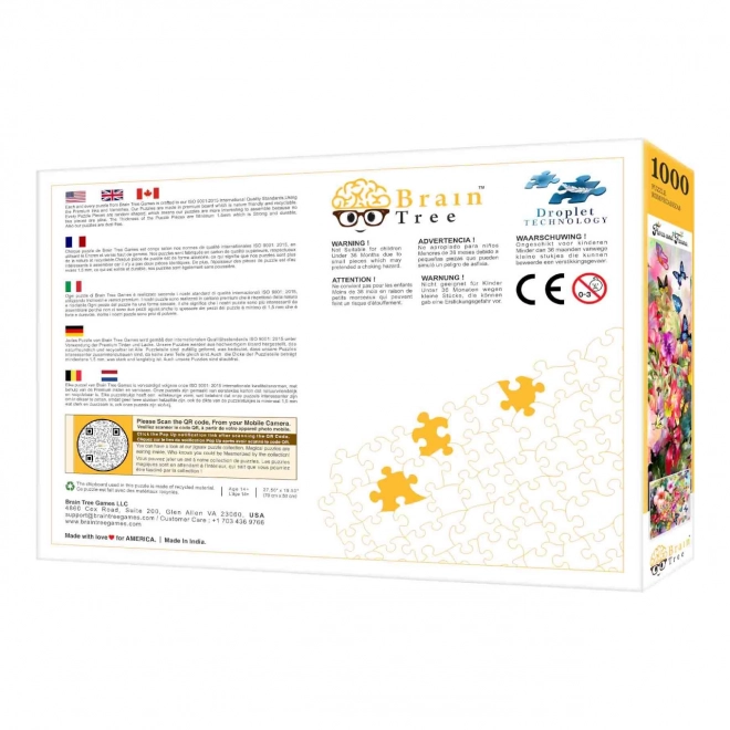 Flower and Butterfly Puzzle by Brain Tree