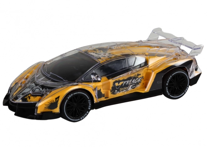 Yellow Remote Controlled Sports Car 1:16 Scale