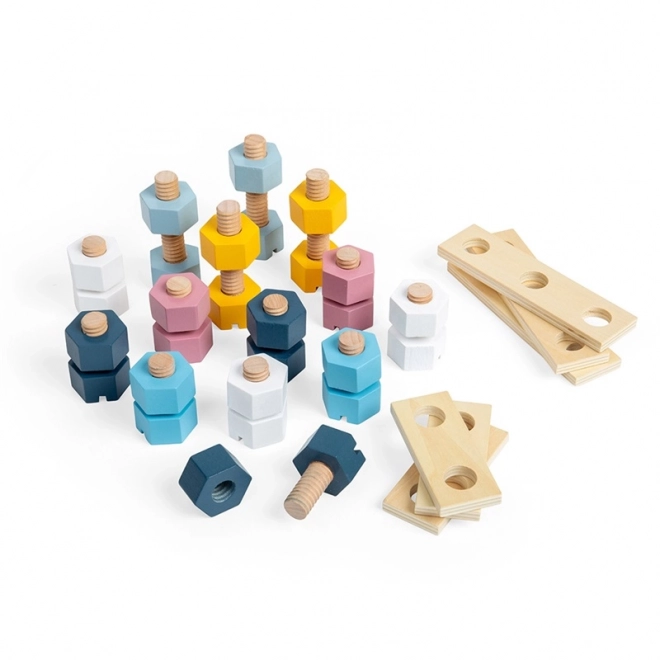 Wooden Nuts and Bolts Set