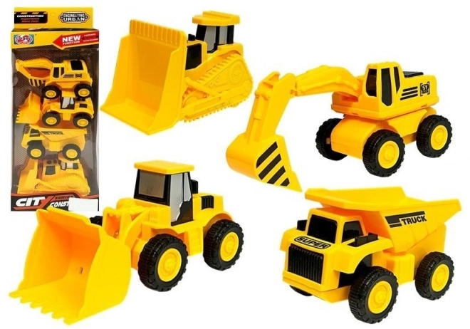 Friction Powered Construction Vehicle Set