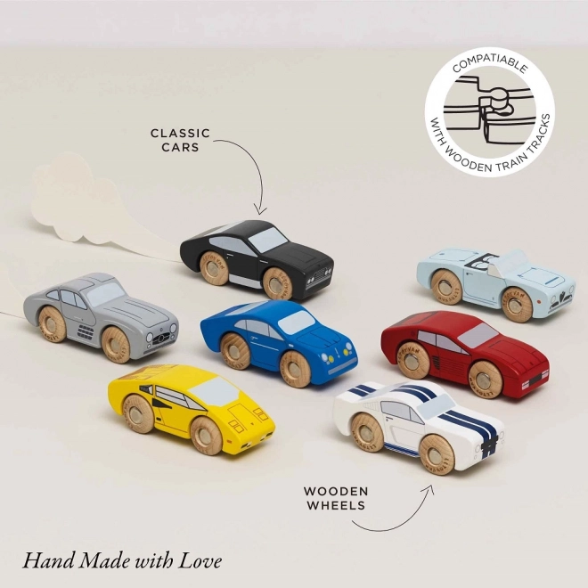 Le Toy Van wooden sports cars set