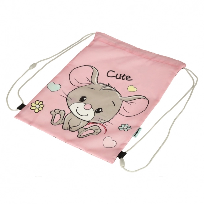 Gym Bag Mouse Pink