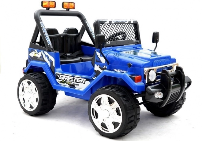 Battery Operated Blue Ride-On Car