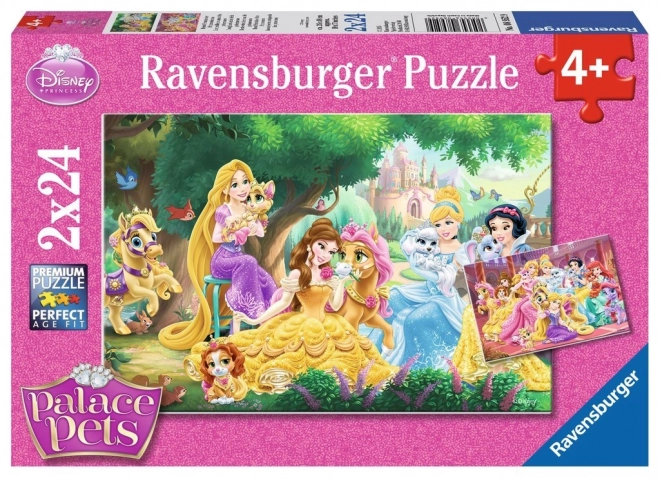 Disney Princesses and Their Pets Puzzle Set